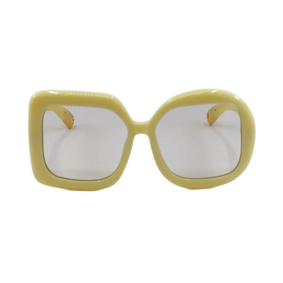 NEW JACQUEMUS SUNGLASSES, YELLOW WOMEN EYEWEAR JACQUEMUS CARRE ROND JAC/10 C3